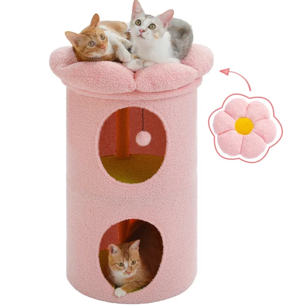 2-Storey Cat Beds for Indoor Cats Large House